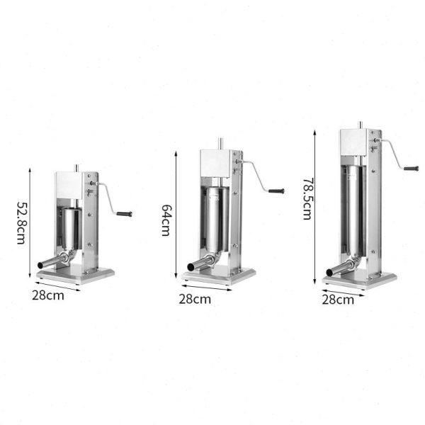 新款不锈钢立式灌香肠机小型商用手摇灌肠机家用可调节红肠腊肠机,淘宝优惠券,粉丝福利购,淘宝优惠卷