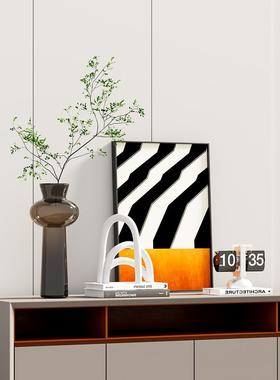 轻奢、高端门厅、高端客厅鞋柜、隔断屏风柜、小众艺术软装