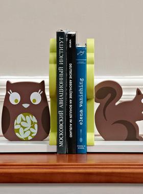 儿童书房书挡摆件可爱动物卡通书立架书靠家居装饰品样板房卧室书