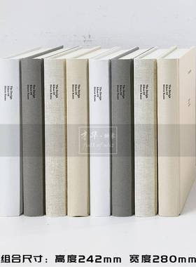 布面质感装饰真书样板间酒店会所软装书籍摆件复古拍照摄影道具