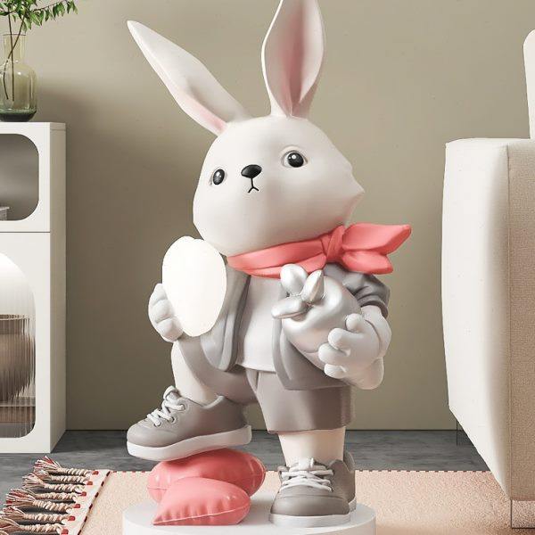 兔子大型落地摆件家居饰品客厅电视柜沙发旁边装饰品乔迁新居礼品,淘宝优惠券,粉丝福利购,淘宝优惠卷
