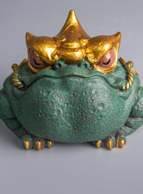 逗兽记假山造景天机金蟾中式送礼创意家居摆件国风精品茶宠摆件