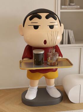 网红蜡笔小新大型客厅沙发电视柜旁边落地装饰品搬家乔迁礼物摆件