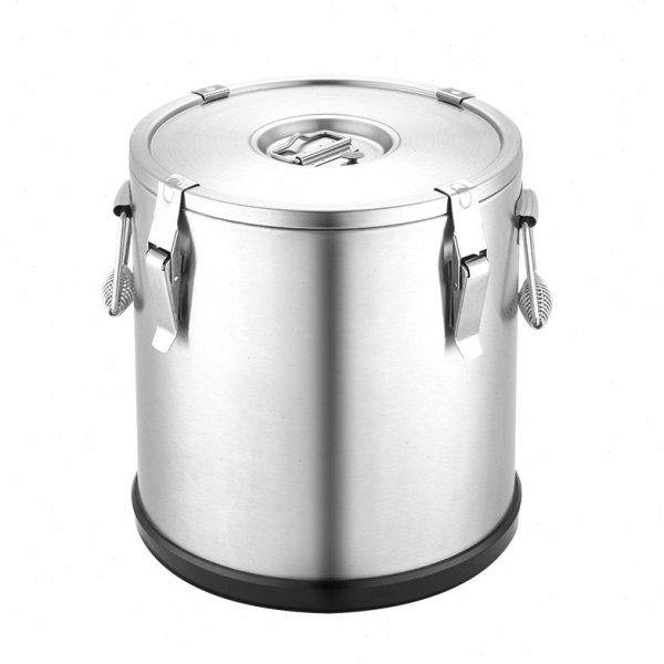 304不锈钢平盖保温桶欧式密封带扣大容量储物桶双层保温饭桶粥桶,淘宝优惠券,粉丝福利购,淘宝优惠卷