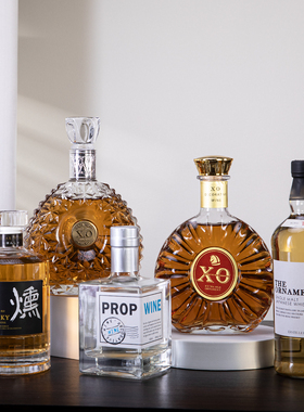 创意仿真洋酒成品酒柜摆件套装玻璃酒瓶家居吧台样板房陈列道具酒