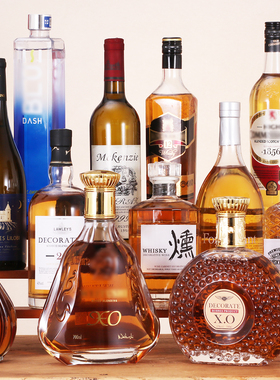 酒柜装饰品摆件家居创意仿真酒假酒瓶欧式客厅高档轻奢洋酒道具酒