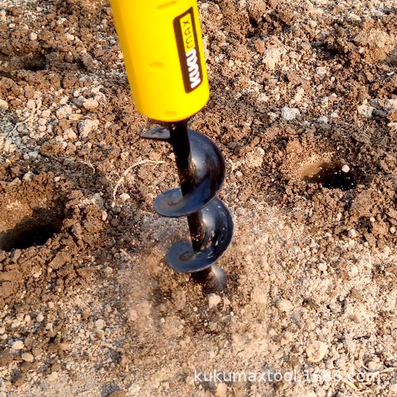 充电式小型电动地钻挖土坑神器农用种菜苗果园栽树种树菜苗打洞机 - 图2