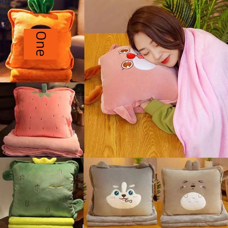 小憩毯可存放汽车枕头可存放多功能小毯子可折W叠枕头被两用 - 图2