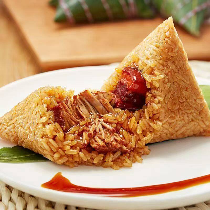 嘉兴粽子鲜肉粽子蛋黄肉粽豆沙蜜枣嘉兴粽子特产早餐老字号粽子