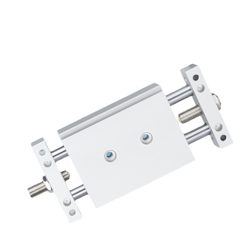 小型气动可调行程滑台双轴双杆气缸STMB10/16/20/25-50/100/150 - 图3