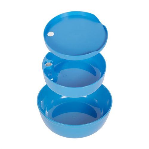 野钓便携饵料盒套装拉饵盘开饵盆组合结实耐用黑坑散炮盆通用塑料 - 图1