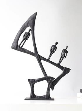 复古雕塑金属铁艺厅摆件BJ0223样板房意间客书抽房软装饰品象动物