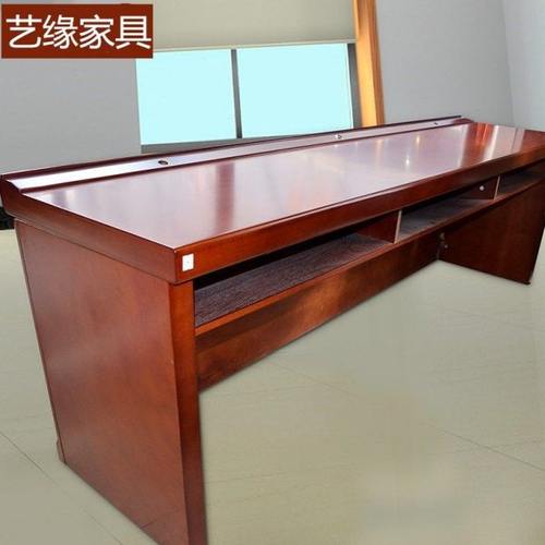 包邮主席台培训台 演讲台接待会议台长条桌现代会议桌油漆 - 图2