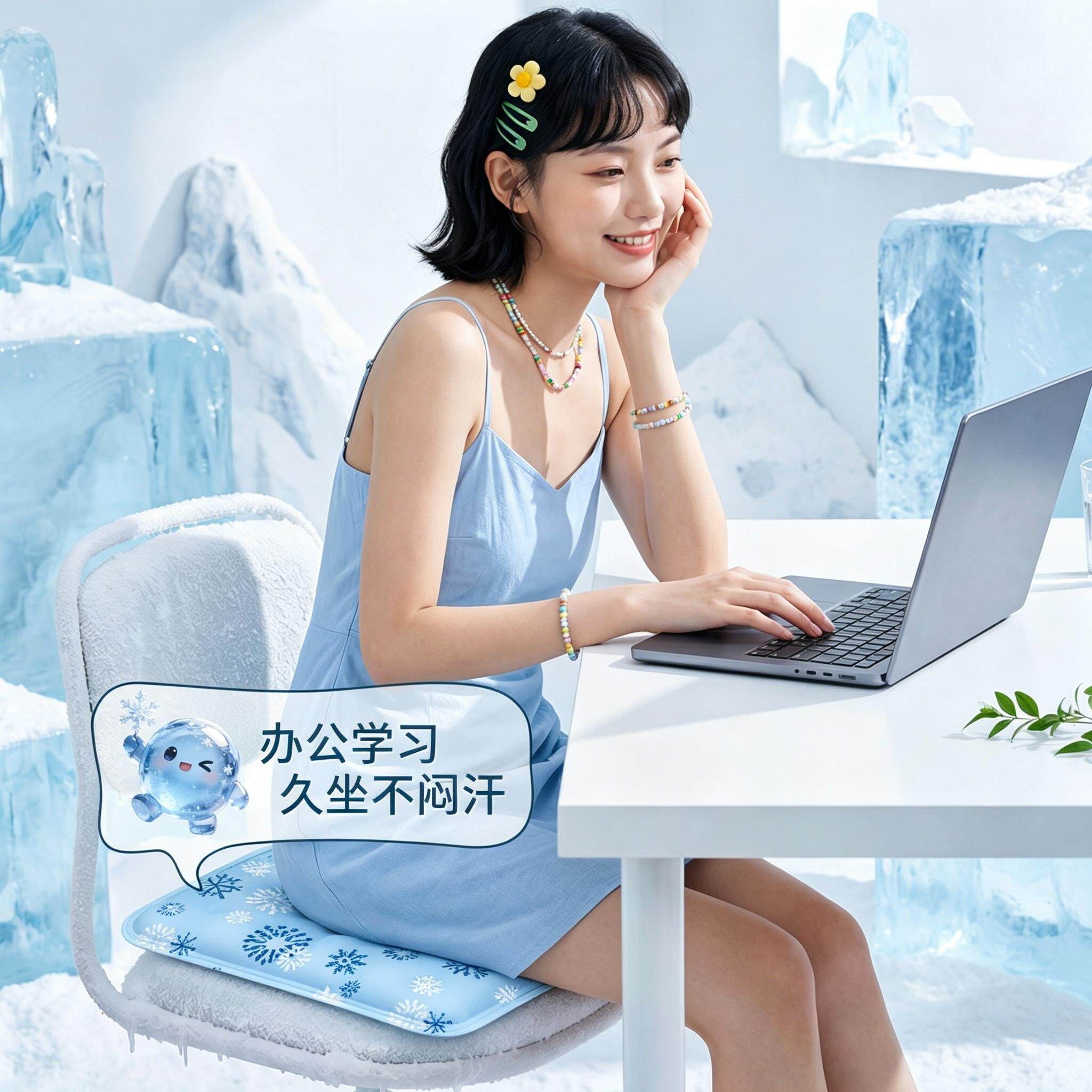 冰凉垫坐垫办公室学生屁垫水垫汽车椅子沙发凝胶冰凉软垫降温神器