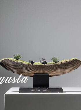 脂复古法式家居摆件中柜古风树室茶电视样202435板间摆件橱窗书房