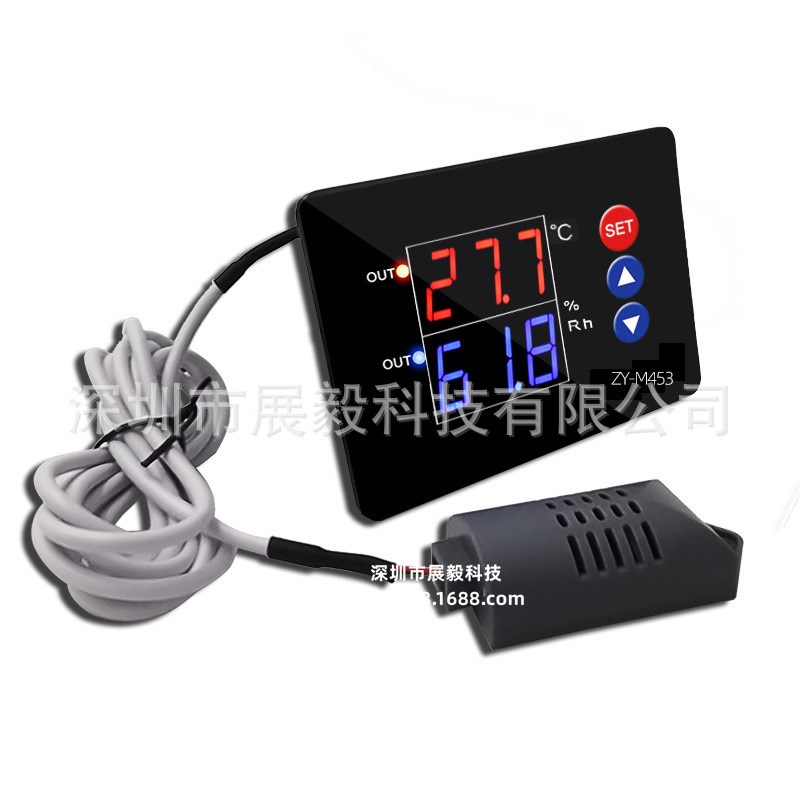ZY-M453智能数显恒温恒湿控制开关双输出仪表 高精度温湿度控制器 - 图2