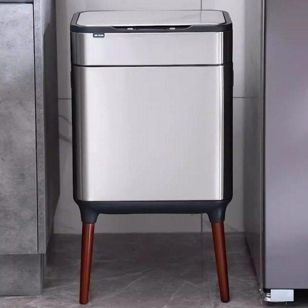 智能感应垃圾桶家用厨房客厅公室不锈钢脚带盖大容量,淘宝优惠券,粉丝福利购,淘宝优惠卷