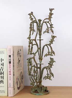 三星堆青铜器仿古摆件工艺品 纵目面具 神树巫师立像圆顶人头飞人