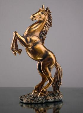 腾空马象玄关创办马公桌树脂装盛凯吉3b饰摆件客厅摆件抽艺术意摆