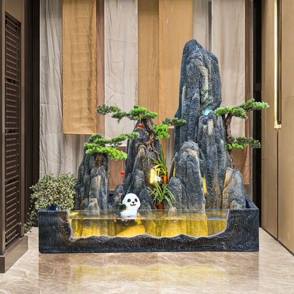 大型假山流水喷泉户外鱼缸造景别墅庭院花园酒店公司阳台装饰摆件,淘宝优惠券,粉丝福利购,淘宝优惠卷
