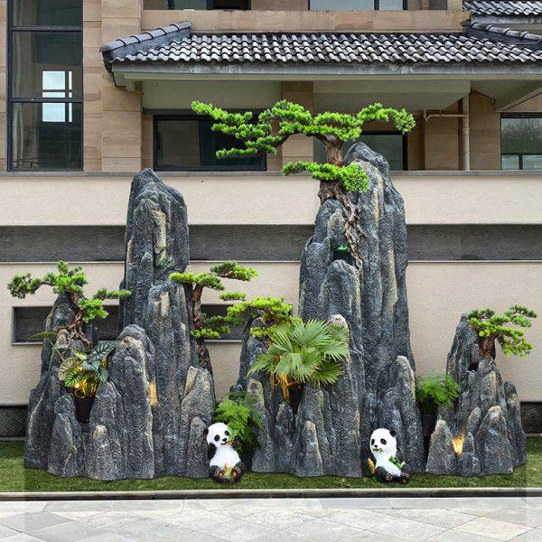 大型假山流水喷泉户外鱼缸造景别墅庭院花园酒店公司阳台装饰摆件,淘宝优惠券,粉丝福利购,淘宝优惠卷