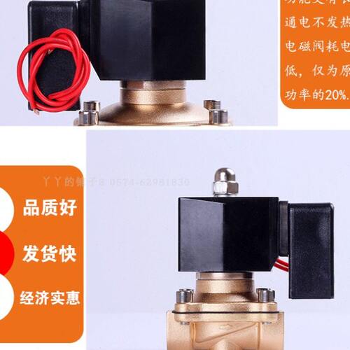 节能电磁阀 防雾型 4分 铜阀 室外 线圈不发热 220V 24V DC12V - 图1