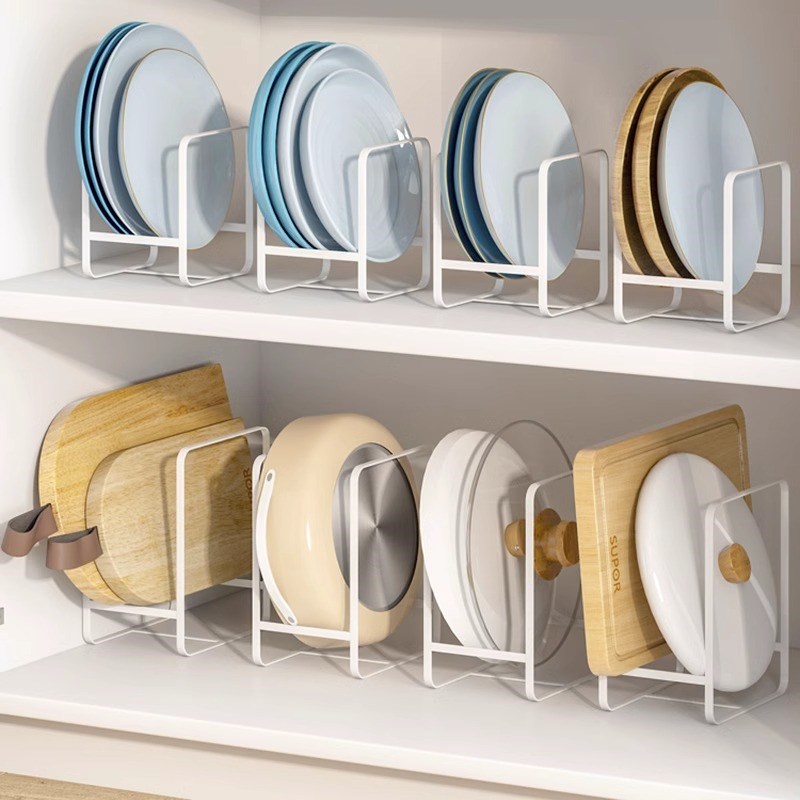 厨房碗碟沥水架厨柜内盘子收w纳架碗碟架柜内盘架碟架砧板盘子架 - 图3