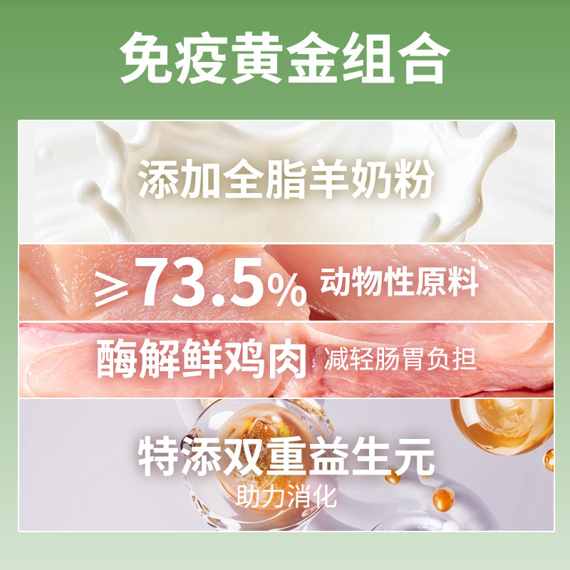 窝团全价猫粮营养猫粮鸡肉羊奶全营养成幼猫专用全营养试吃500g