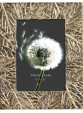 6创寸7寸金色品树叶相框PJ-022意艺术品像欧式框装饰摆件家居饰品