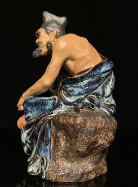 石湾公仔陶瓷济公摆件创意客厅玄关电视柜工艺品装饰人物特色礼品