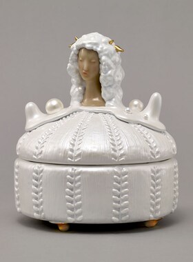 稀奇艺术品瞿广慈《月光宝盒》处女星座摆件酒柜装饰品新婚礼物