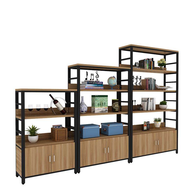 0A简约架钢木书架书柜现代多层落地组合置物架家用分层简约现代收,淘宝优惠券,粉丝福利购,淘宝优惠卷