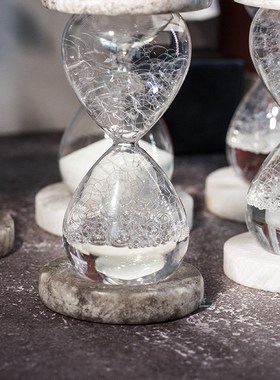 创意沙漏摆件自然矿石沙漏简约现代书桌办公室样板间家居装饰品