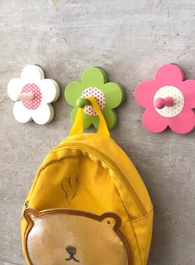 梅花挂钩免打孔胶客厅玄关入户门上墙打孔儿童房挂衣钩壁挂衣帽钩