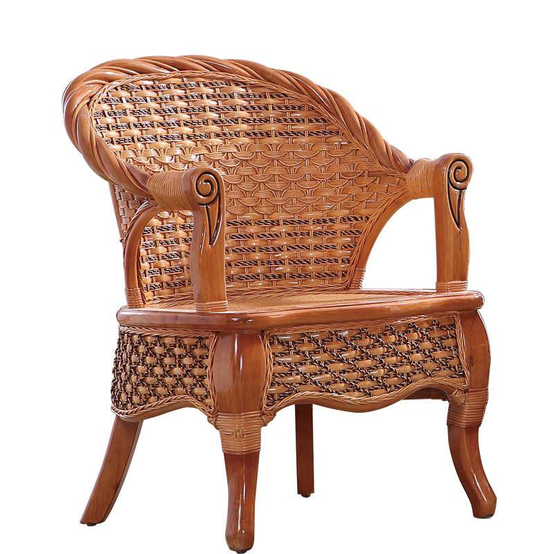 藤椅三件套阳台靠背椅休闲桌椅组合家用实木单人老人椅真藤编腾椅,淘宝优惠券,粉丝福利购,淘宝优惠卷