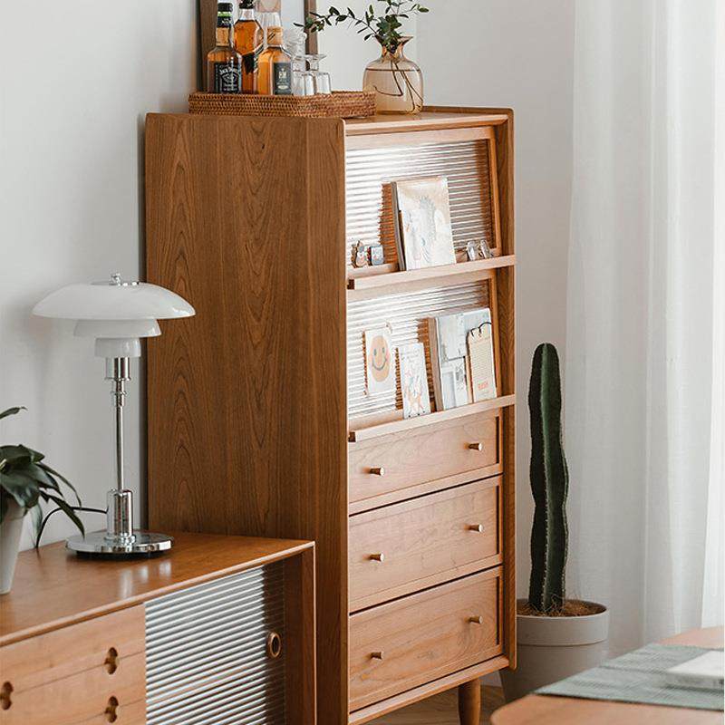 博物餐边柜北欧樱桃木客厅沙发边柜储物柜日式实木厨房置物柜碗柜,淘宝优惠券,粉丝福利购,淘宝优惠卷