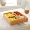 Cross-border pallet wooden home hotel restaurant storage tea set rectangular wooden tea tray Japanese style