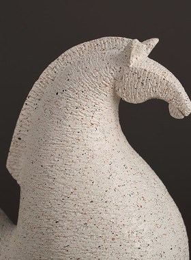 轻奢抽象艺术唐马摆件客厅酒柜电视柜家居装饰工艺品玄关马到成功