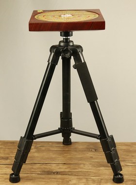 铜之心罗盘架风水激光专用三脚架吸盘支架全铝便携测量水平仪避磁