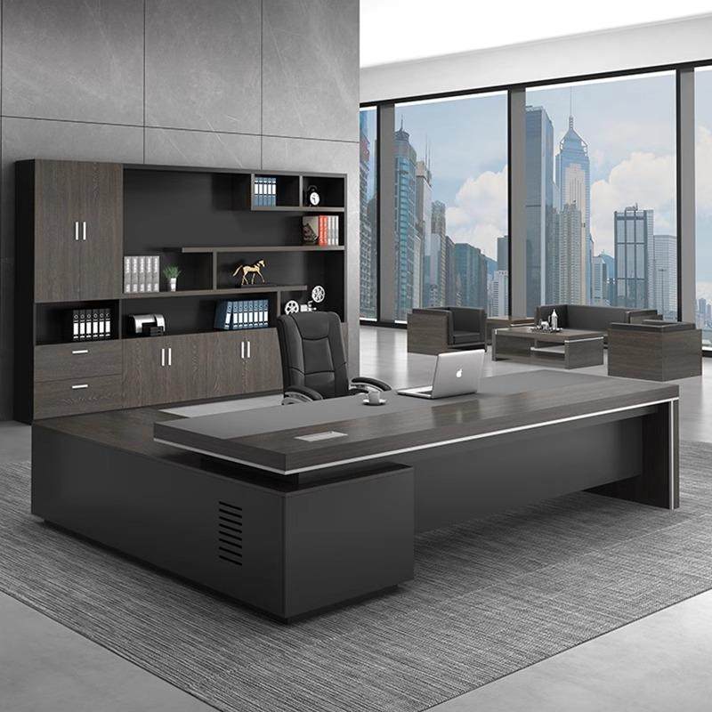 老板办公桌简约现代大班台总裁桌经理桌办公家具办公室椅组合新款,淘宝优惠券,粉丝福利购,淘宝优惠卷
