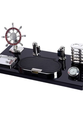 老板办公室桌面上台历架摆件招财高档时尚创意文台笔筒送领导礼品