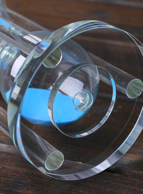 水晶沙漏计时器30/60分钟个性简约现代儿童防摔摆件送女生日礼物