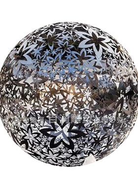 不锈钢镂空球雕塑创意金属圆球户外售楼处大型发光球水池景观摆件