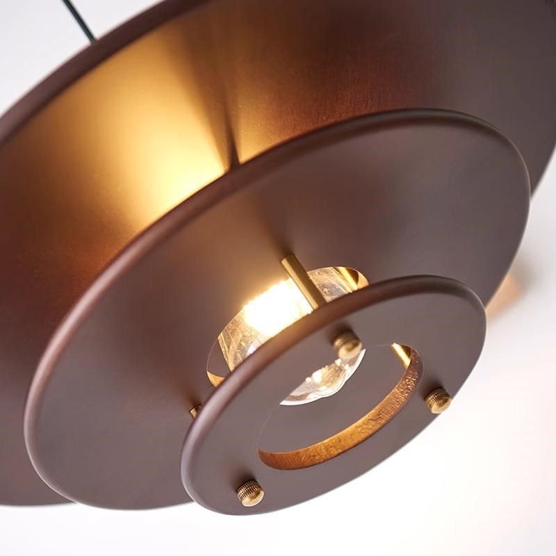 中古南洋风实木飞碟餐厅PH5吊灯胡桃木复古吧台餐桌民宿茶室灯具,淘宝优惠券,粉丝福利购,淘宝优惠卷