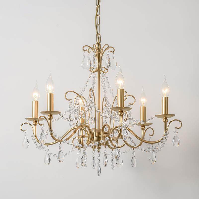 2022新款美式吊灯客厅灯餐厅乡村创意个性灯具简约轻奢卧室水晶灯,淘宝优惠券,粉丝福利购,淘宝优惠卷