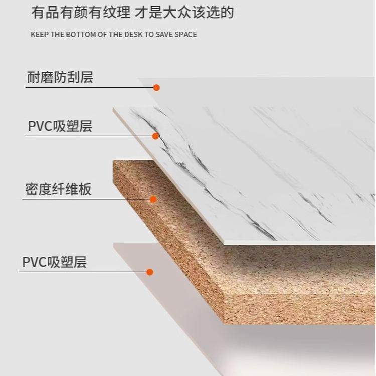 轻奢餐桌家用饭桌现代简约餐桌椅组合出租屋桌椅加厚仿大理石餐w&,淘宝优惠券,粉丝福利购,淘宝优惠卷
