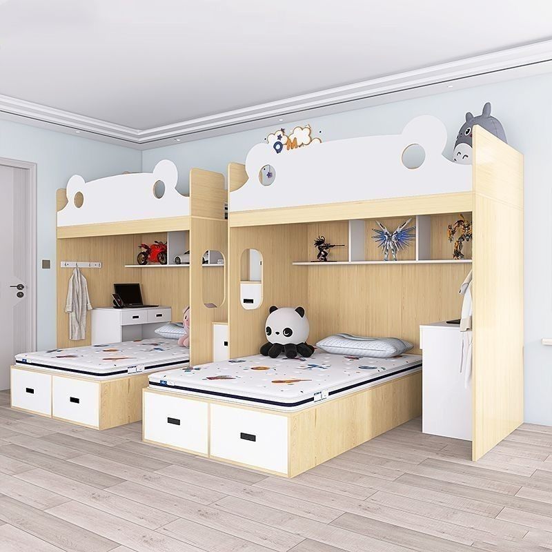 上下铺双层床姐弟互不打扰高低子母床小户型交错式多功能组合床,淘宝优惠券,粉丝福利购,淘宝优惠卷