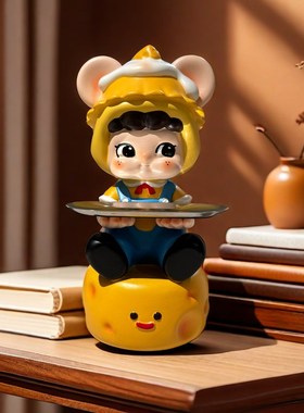 入门钥匙收纳卡通人物存钱罐玄关桌面装饰摆件现代轻奢可进可出小