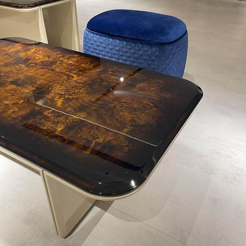 威登家具轻奢实木茶几长方形意大利贴木皮工艺大茶几客厅大户型,淘宝优惠券,粉丝福利购,淘宝优惠卷