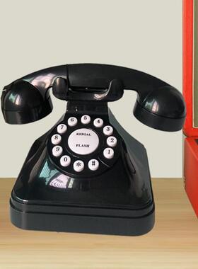欧宫电3011廷老式仿古电话机式创意复古办装公家用酒店座机摆件饰